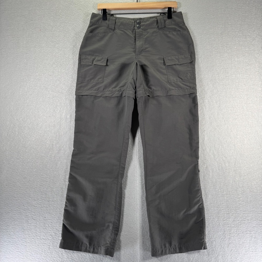 The North Face Paramount Convertible Cargo Pants Womens 10 Regular Gray‎ Nylon